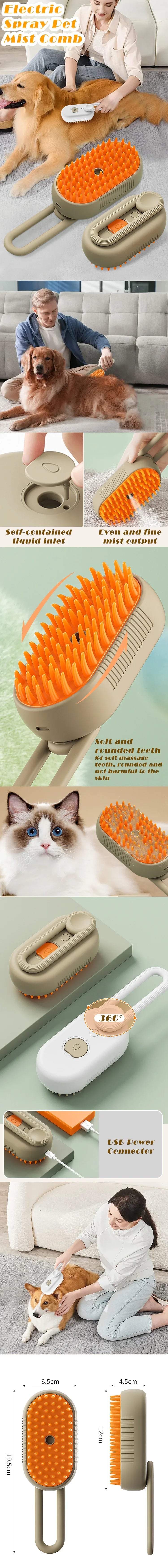 FurMist™ 3-in-1 Steam Brush